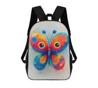 sinyumoney Colorful Watercolor Butterfly Illustration Backpack School Water Resistant Computer Rucksack for Boys/Girls/Teenagers 17inch