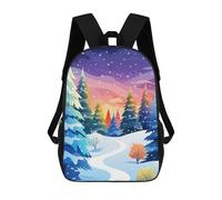 sinyumoney Colorful Winter Fantasy Rucksack Computer Rucksack for School/Work/Travel for Teenage Girls Boys Women Men 17inch