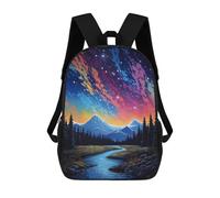 sinyumoney Colors of The Mountain Sky Backpack School Bag Large Water Resistant Laptop Backpack for School/Work/Travel 17inch