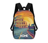 sinyumoney Colosseum at Sunset Backpack School Secondary Causal Travel High School Bags for Boys/Girls/Teenagers 17inch
