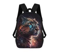 sinyumoney Colour Galaxy Leopard Backpack School Lightweight Airport College Students Back Pack for Girl, Teen Girls 17inch