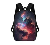 sinyumoney Colourful Cosmic Nebula Rucksack Large School Backpack for Boys - Perfect for Travel, Work And Daily Use 17inch