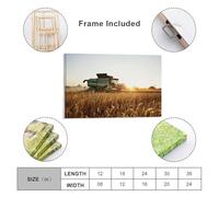 sinyumoney Combine On A Field Art Work for Home Walls for Rustic Bath Decor Canvas Art 20x30inch(50x75cm)