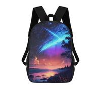 sinyumoney Comet Rain Sunset Night Backpack School Bag Water Resistant Computer Rucksack for Teenage Girls Boys Women Men 17inch
