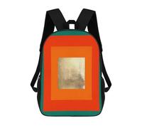 sinyumoney Conceptual Geometry 7 School Backpack Business Laptop Rucksack Bag Unisex Casual Daypack for Men/Women 17inch