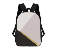 sinyumoney Conceptual Geometry Backpack 3D Printed Kids School Backpack High Capacity Travel Backpacks Book Bags Kids Backpack 17inch