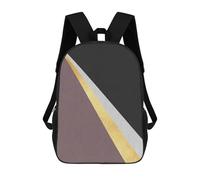 sinyumoney Conceptual Lines I 3D Printed Kids School Bag Rucksacks Children's School Fashion Casual Back Pack High Capacity Travel Book Bags Backpack for Kids 17inch