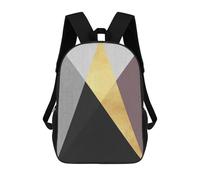 sinyumoney Conceptual Lines III Kids' Backpack 3D Printing School Bag Boys Cool Daypacks Casual Knapsack Fun Back Bag for Kids And Teenager 17inch