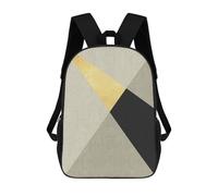 sinyumoney Conceptual Lines IV Children's School Backpack 3D Printed for Kids Travel Rucksacks Book Bags for Boys Elementary School Students 17inch