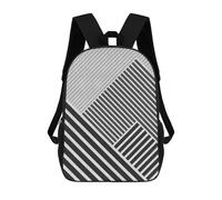 sinyumoney Conceptual Textures 08 School Bag Bookbag 3D Printed Children's Backpacks for Kids Boy Girl Book Bags Kids School Bag Travel Rucksacks 17inch