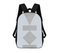 sinyumoney Concrete Polygon School Bags Water Resistant School Bag Business Backpack for Campus Outdoor Travel Sports 17inch