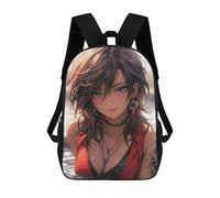 sinyumoney Confident Poolside Beauty Kids Backpack,School Backpack Kids School Bag 3D Printed Cartoon Large Capacity Backpack for Kids Boys And Girls 17inch