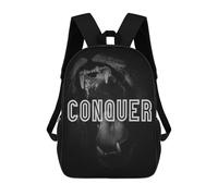 sinyumoney Conquer Children's 17 Inch School Backpack 3D Printed Casual Daypacks for Kids Travel Rucksacks Book Bags Kids School Bag