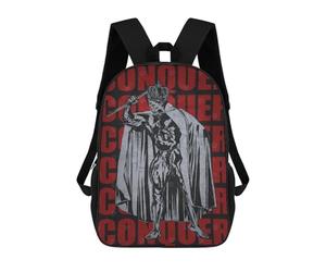 sinyumoney CONQUER Ronnie Mr Olympia Gym Motivation Backpack School Business Laptop Rucksack Bag Unisex Casual Daypack for Girls Boys Teenage 17inch