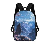 sinyumoney Conquer The World Children's School Backpack Fashion Casual 17inch 3D Printed School Bags Boy School Backpack Large Backpack