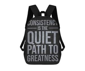 sinyumoney Consistency Is Path To Success - Motivation Backpack School Bag Water Resistant Travel Backpack Computer Bag for Camping Outdoor Adventures And Daily Travel 17inch