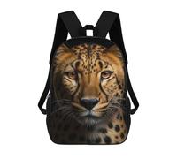 sinyumoney Cool Cheetah Portrait Backpack School Bag Water Resistant Travel Backpack Computer Bag for Girls Boys Teenage 17inch