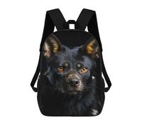 sinyumoney Cool Dog Animal Portrait School Bags Water Resistant Travel Backpack Computer Bag for School/Work/Travel 17inch