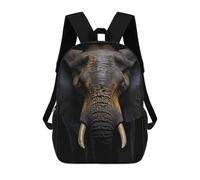 sinyumoney Cool Elephant Portrait Backpack School Bag Lightweight Schoolbag Dayback Bookbag College for Girl, Teen Girls 17inch