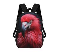 sinyumoney Cool Flamingo Portrait Backpack School Business Laptop Rucksack Bag Unisex Casual Daypack for Teenage Girls Boys Women Men 17inch