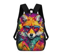 sinyumoney Cool Fox in Sunglasses Backpack School Bag Travel College Rucksack Backpacks for Camping Outdoor Adventures And Daily Travel 17inch