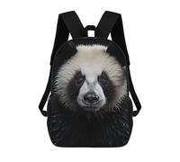 sinyumoney Cool Panda Animal Portrait 17inch School Bag 3D Printed Children's School Backpack Casual Fashion Travel Backpacks for Kids School Students