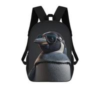 sinyumoney Cool Penguin Backpack School Bag Water Resistant Computer Rucksack for Campus Outdoor Travel Sports 17inch