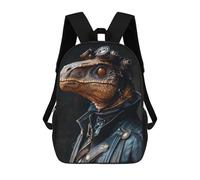 sinyumoney Cool Steampunk Dinosaur Backpack School Bag School Secondary High School College Backpack Travel for Teenage Girls Boys Women Men 17inch
