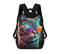 sinyumoney CoolCatNumeroUno Backpack School Bag Large Water Resistant Laptop Backpack for School/Work/Travel 17inch
