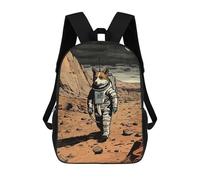 sinyumoney Corgi Astronaut On Mars Backpack School Travel College Rucksack Backpacks for Campus Outdoor Travel Sports 17inch