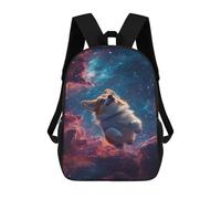 sinyumoney Corgi in Space Adventure Children's Backpacks 17inch School Backpack 3D Printed Bag Bookbag for Kids Travel Rucksacks Boy Girl Book Bags Kids School Bag