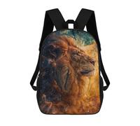 sinyumoney Cosmic Abstract Lion Children's Backpacks School Backpack 3D Printed for Kids Travel Rucksacks Book Bags Kids 17inch School Bag