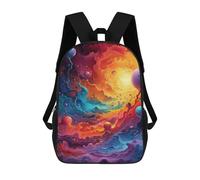 sinyumoney Cosmic Abstract Painting Backpack School Bag Computer Rucksack for School/Work/Travel for Camping Outdoor Adventures And Daily Travel 17inch