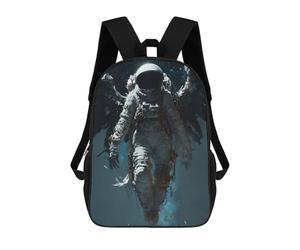 sinyumoney Cosmic Ascension Backpacks Kids 17inch School Backpack School Bag 3D Printed School Bag for Boys Elementary And Middle School Students