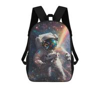 sinyumoney Cosmic Astronaut Adventure-8 Children's Backpacks 17inch School Backpack 3D Printed Bag Bookbag for Kids Travel Rucksacks Boy Girl Book Bags Kids School Bag