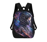 sinyumoney Cosmic Astronaut Artwork School Backpack Secondary Causal Travel High School Bags for Camping Outdoor Adventures And Daily Travel 17inch