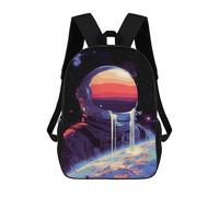 sinyumoney Cosmic Astronaut Helmet-11 Backpack School Bag Work Laptop Backpack Rucksack Bag for Boys/Girls/Teenagers 17inch