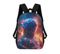 sinyumoney Cosmic Astronaut Helmet-12 School Bag 3D Printed Children's School Backpack Casual Fashion Travel Backpacks for Kids School Students 17inch