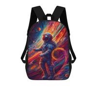 sinyumoney Cosmic Astronaut Journey Backpack School Water Resistant Travel Backpack Computer Bag for Girls Boys Teenage 17inch