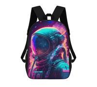sinyumoney Cosmic Astronaut Portrait-2 Backpacks, Kids Backpack Student School Bag 3D Printed Travel Backpacks Fashion Accessory Backpack Children Waterproof School Bags 17inch