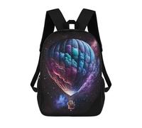 sinyumoney Cosmic Balloon Adventure-1 Backpack School Bag Large School Backpack for Boys - Perfect for Travel, Work And Daily Use 17inch