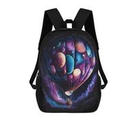 sinyumoney Cosmic Balloon Adventure-2 School Bags School Secondary High School College Backpack Travel for Boys/Girls/Teenagers 17inch