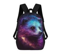 sinyumoney Cosmic Bear Art Print Children's 17 Inch School Backpack 3D Printed Anime Movies for Kids Travel Rucksacks Book Bags Kids School Bag