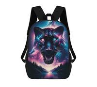 sinyumoney Cosmic Black Panther Backpack School Bag High Secondary School Bags Casual Backpack - Perfect for Travel, Work And Daily Use 17inch
