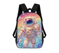 sinyumoney Cosmic Bubble Blast Astronaut Backpack School Water Resistant Travel Backpack Computer Bag - Perfect for Travel, Work And Daily Use 17inch