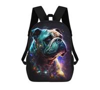 sinyumoney Cosmic Bulldog Portrait-11 Backpack School Daypacks Business Backpack Water Resistant Bookbag for Boys/Girls/Teenagers 17inch