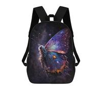 sinyumoney Cosmic Butterfly Art Print-1 School Backpack Lightweight Schoolbag Dayback Bookbag College for Camping Outdoor Adventures And Daily Travel 17inch