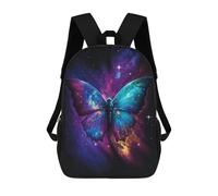 sinyumoney Cosmic Butterfly Art Print-10 Rucksack Lightweight Casual Daypack School Backpacks for Teenage Girls Boys Women Men 17inch