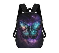sinyumoney Cosmic Butterfly Art Print-11 3D Printed 17 Inch School Backpack Children's Backpacks 3D Printed Cool Knapsack for Boys Elementary And Middle