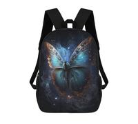 sinyumoney Cosmic Butterfly Art Print-6 Backpack School Bag Lightweight Casual Daypack School Backpacks for School/Work/Travel 17inch